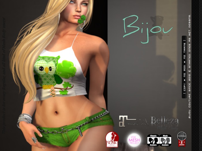 .Bijou ~ Lucky ME ~ fit on: Regular, Maitreya, Slink, Belleza, TMP ava's!