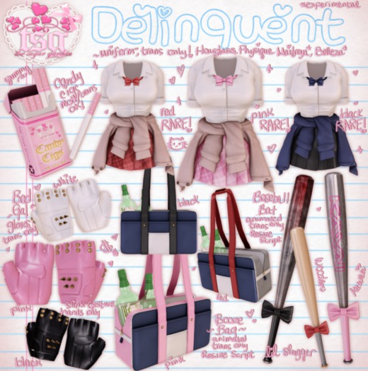 .tsg. Delinquent - Booze Bag Red