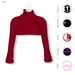 Vendor cozy mini sweatshirt red mesh body appliers