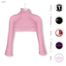 Vendor cozy mini sweatshirt rose mesh body appliers