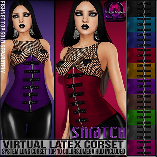 :::Sn@tch Virtual Corset Top (All Colors):::