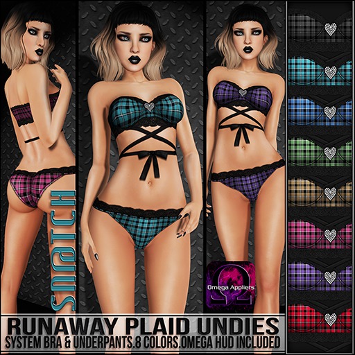 :::Sn@tch Runaway Plaid Lingerie (All Colors):::