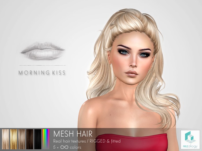rezology Morning Kiss (RIGGED mesh hair) NS - 1322 complexity