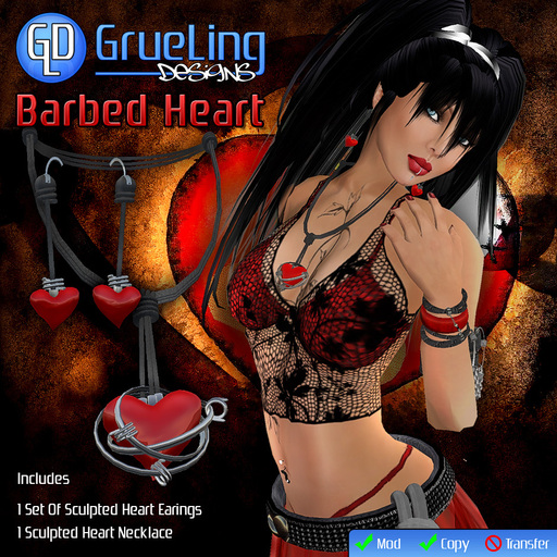 GrueLing Designs - Barbed Heart
