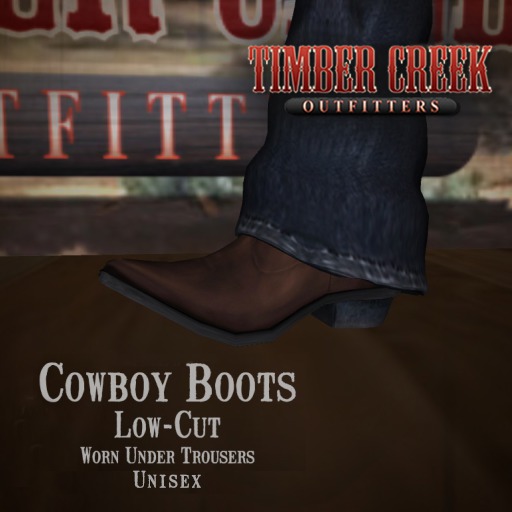 [Timber Creek] Cowboy Boot Low Cut-Red Brown-Mesh-Boxed