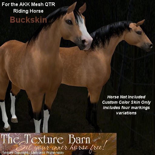 The Texture Barn - Buckskin for AKK Mesh Horse