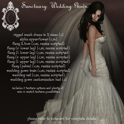::C S:: Sanctuary Wedding Gown DEMO