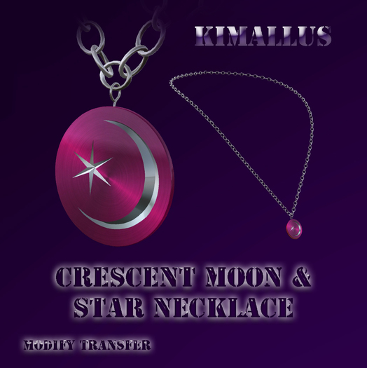 Crescent Moon & Star necklace