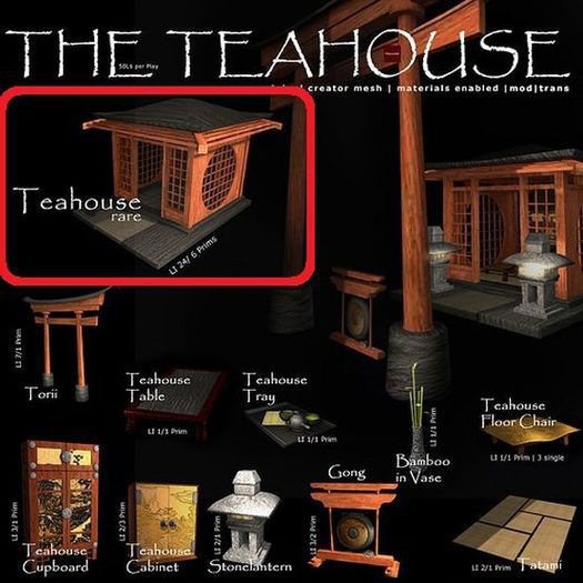 22769 ~ [bauwerk] Tea House RARE