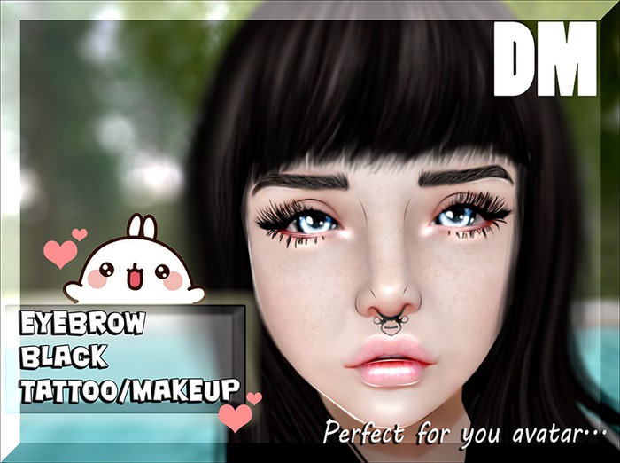 .>DOLLMARK<. Eyebrow black