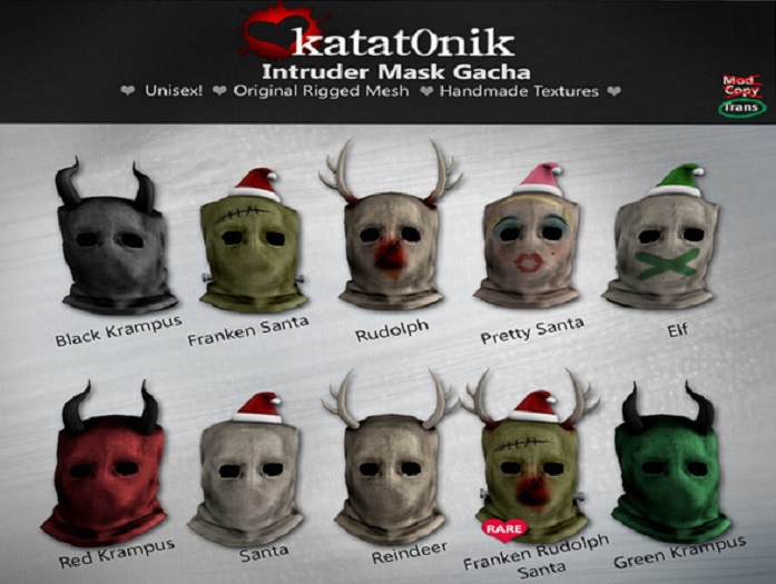 *katat0nik* (Franken Rudolph Santa) Intruder Mask RARE