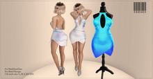:ESSENCE: Fit Mesh Dress' BLUE