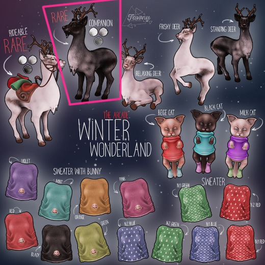 Fawny - Winter Wonderland.Deer - Companion - RARE