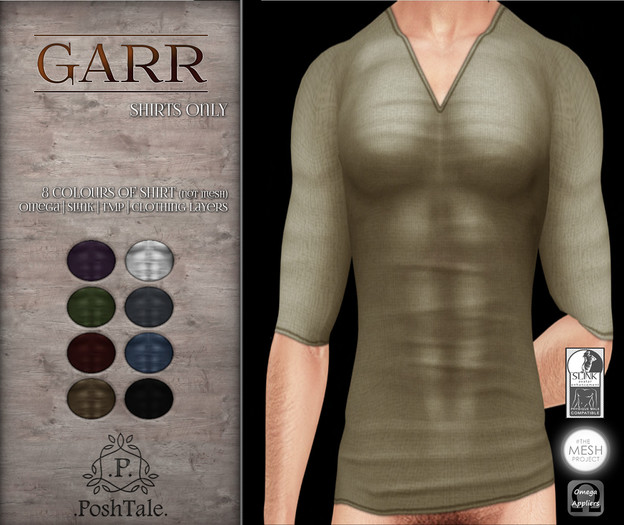 .PoshTale. Garr Shirts (8 colours) BOXED