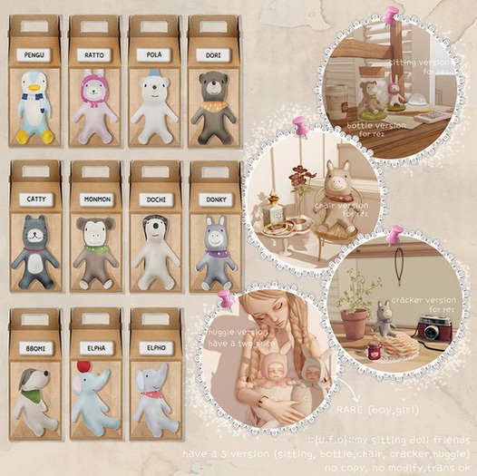 ::{u.f.o}::my sitting doll friends - it's boy RARE 5