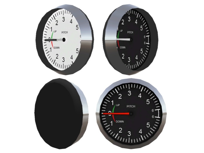 *CM* Full Perm Scripted Mesh Aircraft Pitchometer 0.5li (folder
