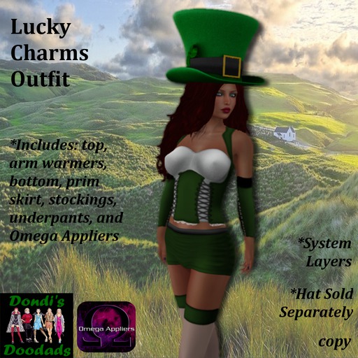 Dondi's Doodads Lucky Charms Outfit w/ Appliers (wear)