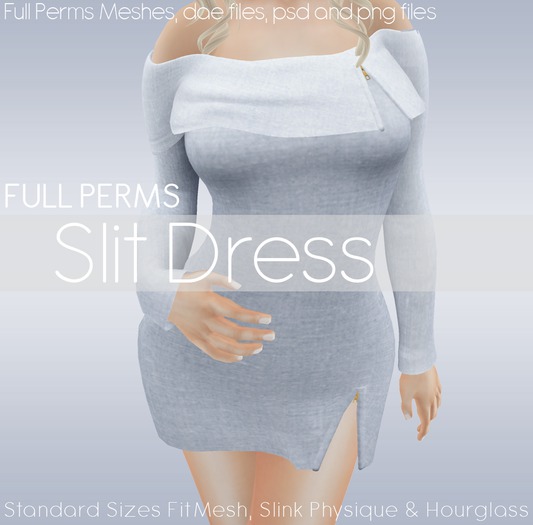 Full Perms Slit Dress - Dae, PSD, Maps