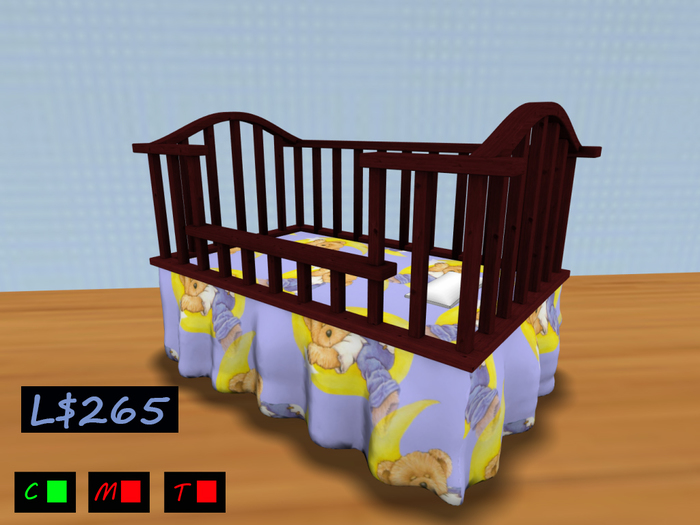 Baby Blue Bear Crib Packaged
