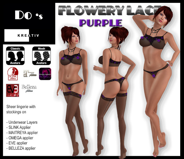 .:Do's:. Flowery Lace PURPLE