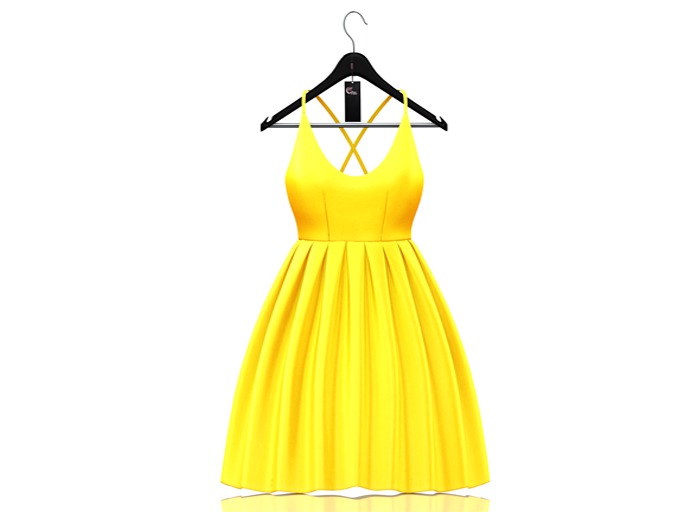 fame femme : Tifani spring dres - Buttercup
