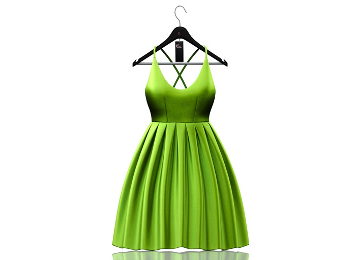 fame femme : Tifani spring dres - Green Flash