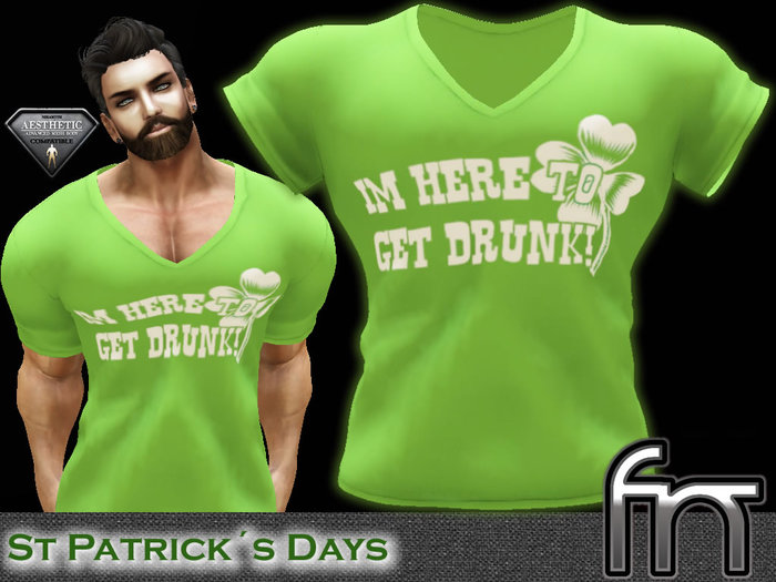 [FN] Aesthetic St Patricks Day Im Drunk 8 - Suit Bag