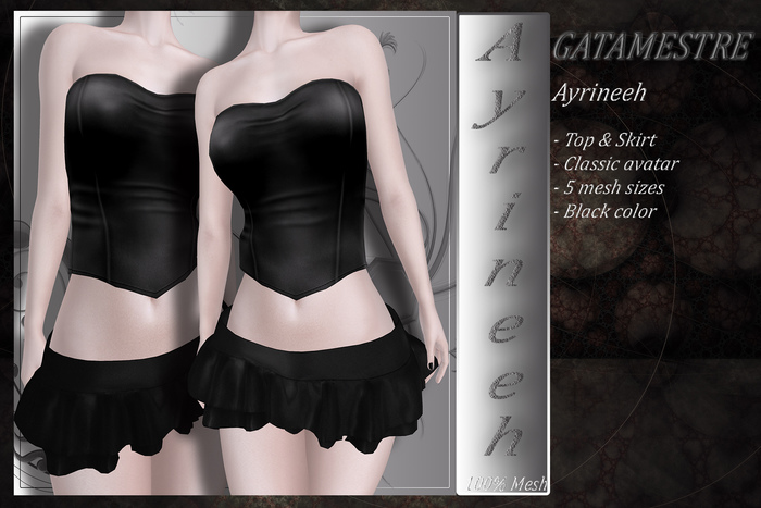 ::GATAMESTRE:: Mesh Ayrineeh Black