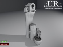 .:UR:. Austere Collection - Fountain Birdhouse (full perm mesh)