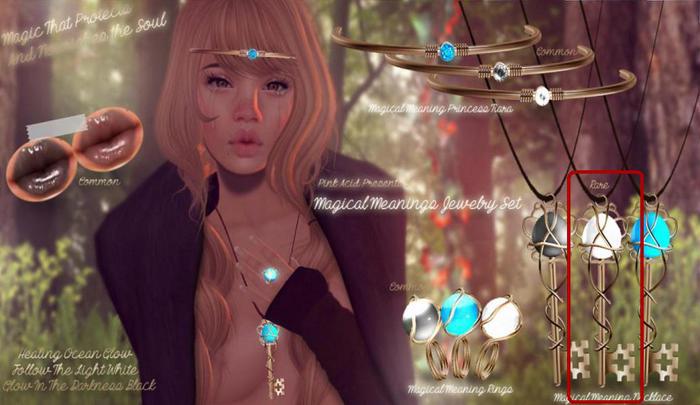 Pink Acid Magical Meaning Necklace - Follow The Light Glow Rare