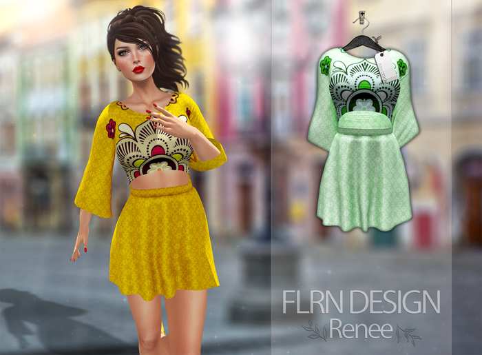 [FLRN] Renee Dress V2 Green