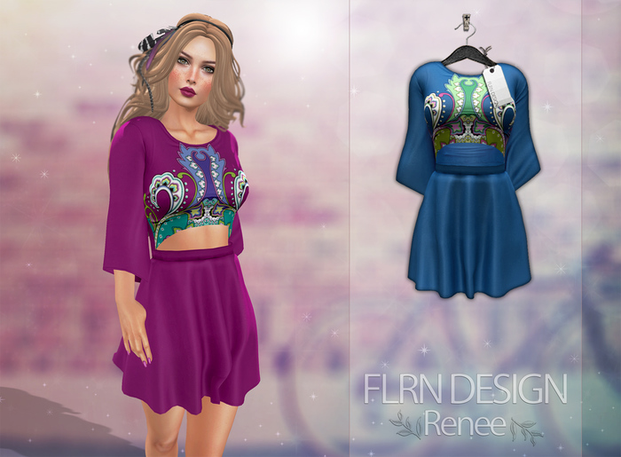 [FLRN] Renee Dress V1 Blue