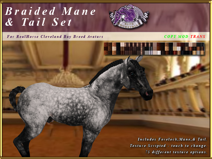 *E* RealHorse Braided Mane & Tail Set [BOXED] RHCB