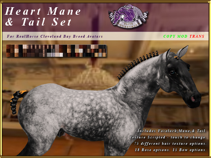 *E* RealHorse Heart Mane & Tail Set [BOXED] RHCB
