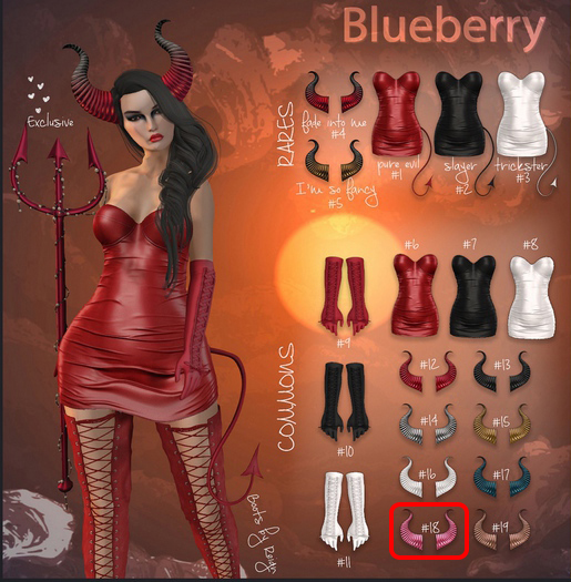 18. Blueberry / COMMON / Devil Horns - Candy