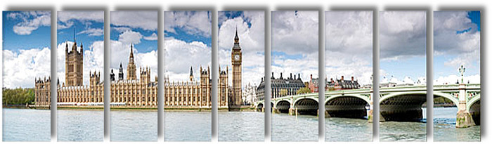 London - Panel Wall Art - Boxed