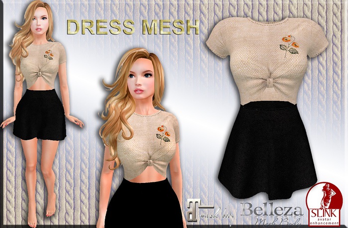 Dress Classic+FitMesh+Slink+Maitreya+Belleza