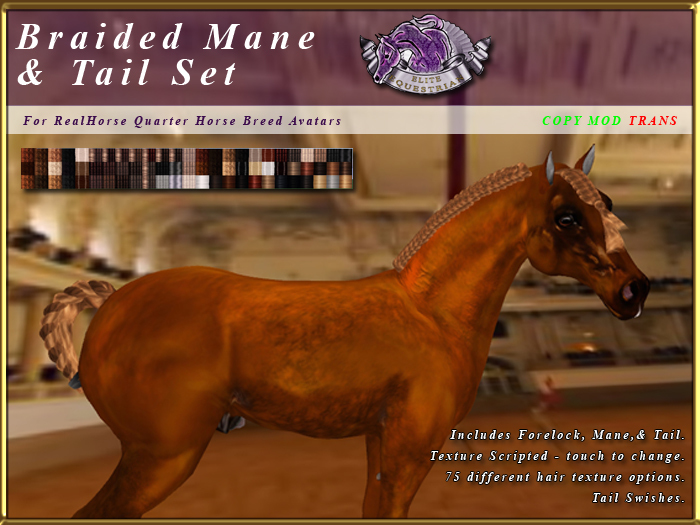 *E* RealHorse Braided Mane & Tail Set [BOXED] RHCB