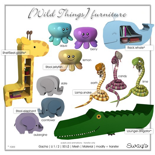 Sway's [Wild Things] Rack . whale RARE
