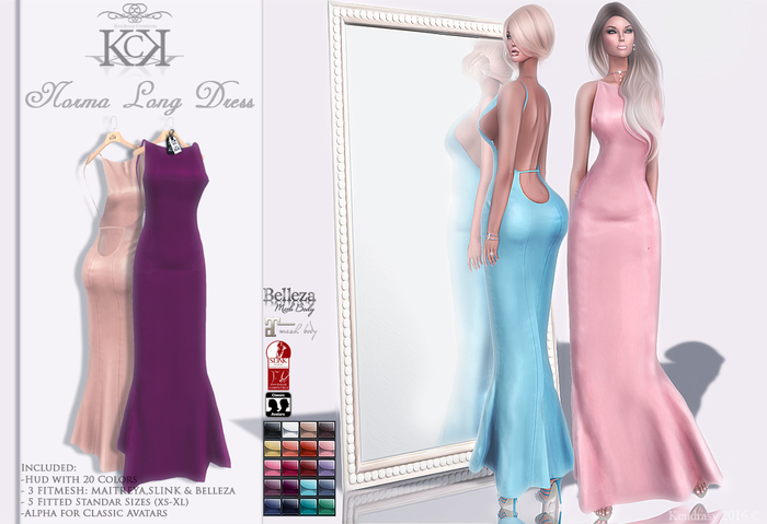 :::KC::: Norma Long Dress