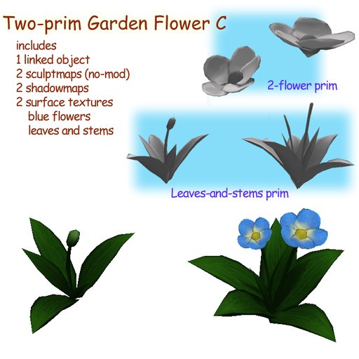 Two-prim Garden Flower C