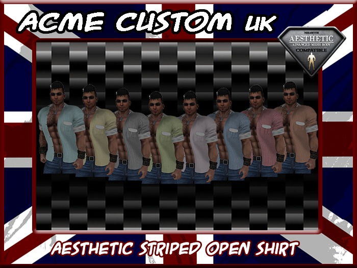 UKD Aesthetic Classic Striped Open Shirt