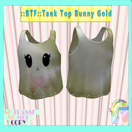 ::BTF::Tank Top Bunny Gold