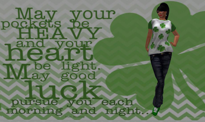 St Patties day Green sleeve hanger