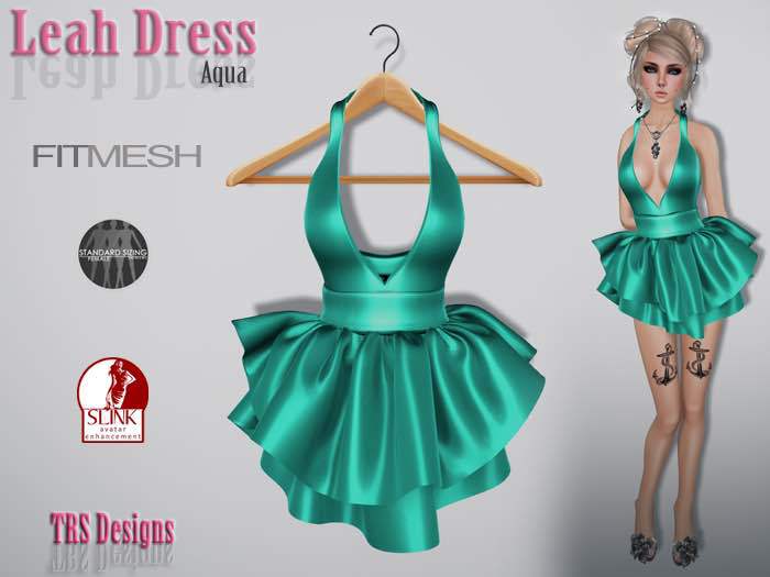 Leah Dress Aqua