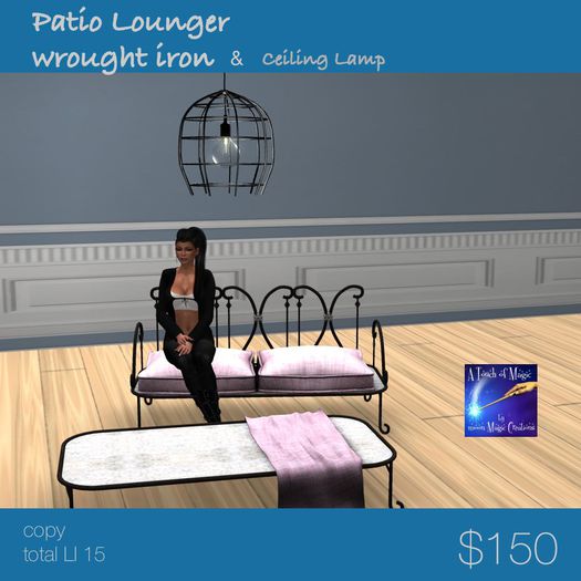 Wrought Irom Patio set (crate)