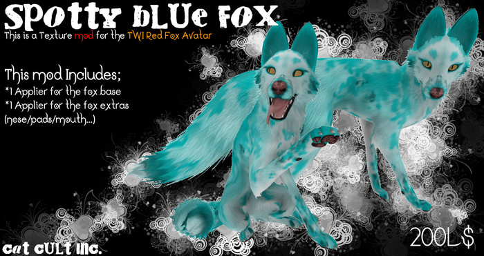 Cat Cult Inc. Spotty Black Fox (wear 2 unpack)