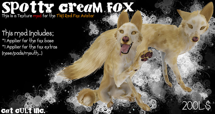 Cat Cult Inc. Spotty Black Fox (wear 2 unpack)