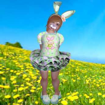 Second Life Marketplace - ND/MD Cuties Spring bunny dress (unpack)