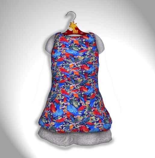 !MDesing - Mesh Dress - BABY & KID-  Parrot